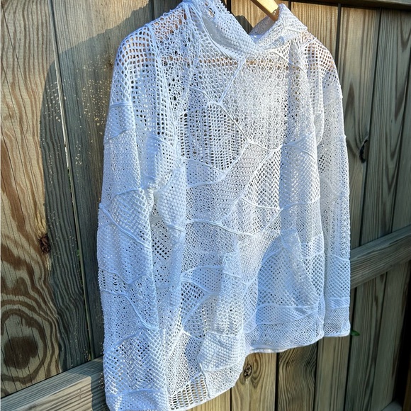 New with tags! Alala Pullover White Lace Boho Crochet New Sz. XS - Picture 1 of 8
